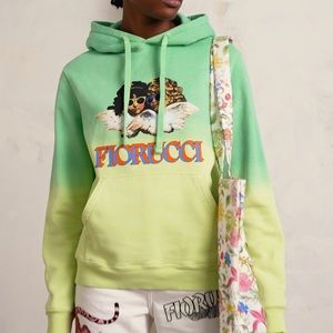 Fiorucci Green Ombré Angel Hoodie